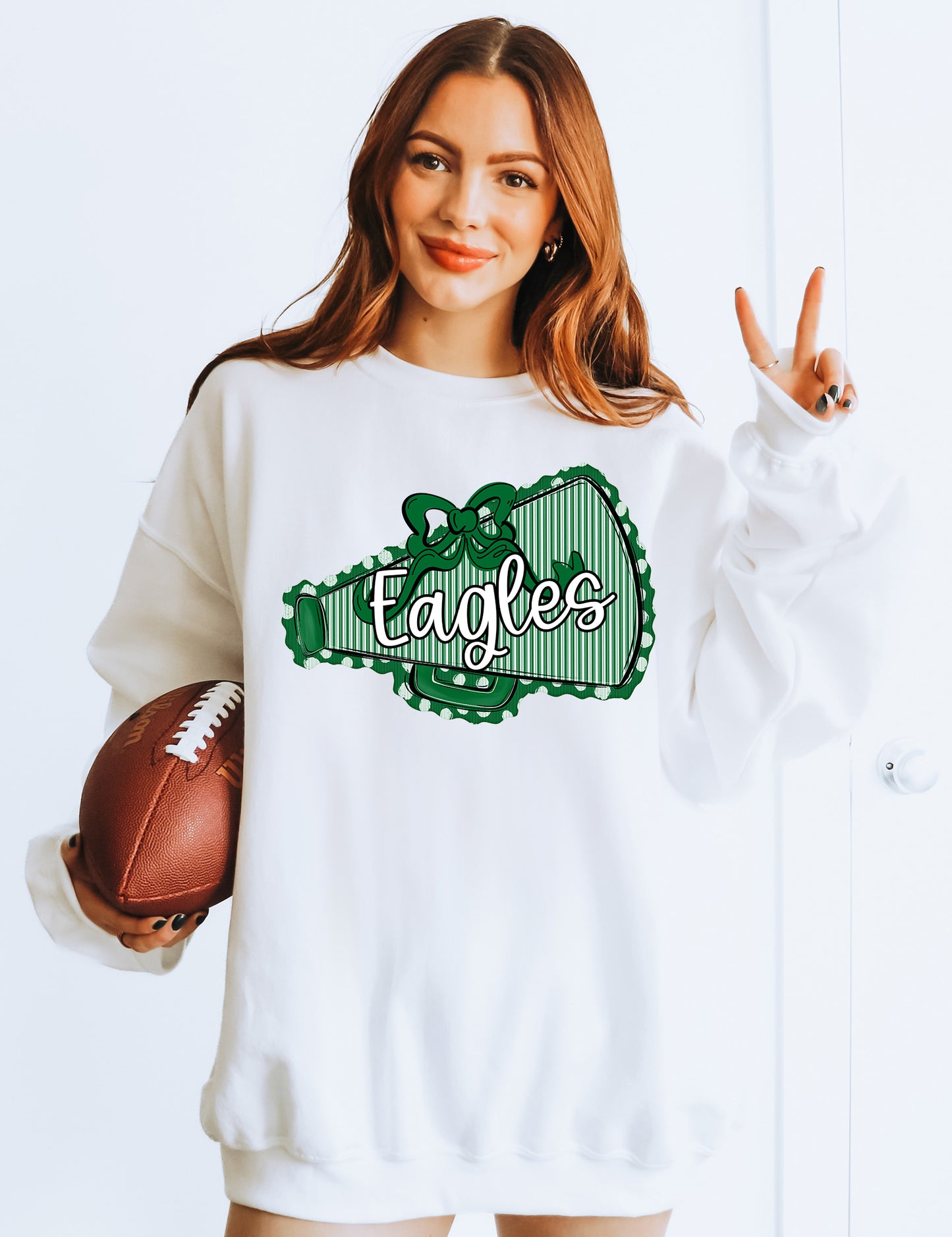 MEGAPHONES AND BOWS KELLY GREEN