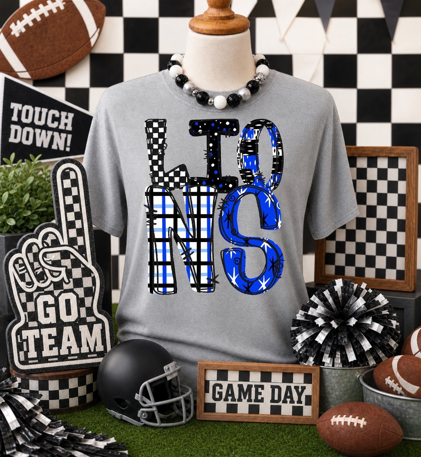GAME DAY MASCOTS - BLUE - CHOOSE YOUR MASCOT