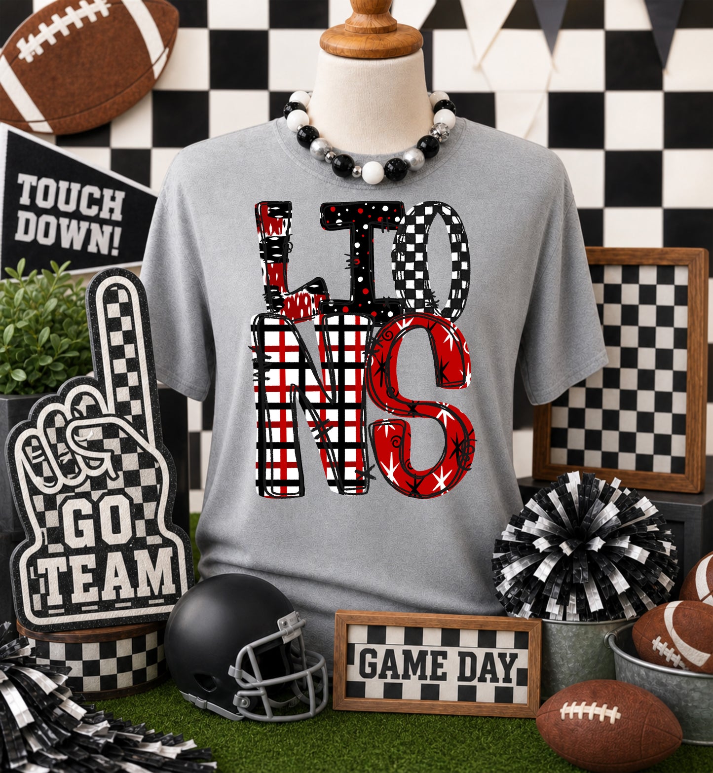 GAME DAY MASCOTS - RED - CHOOSE YOUR MASCOT