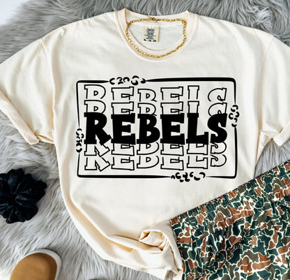 STACKED MASCOTS Rebels