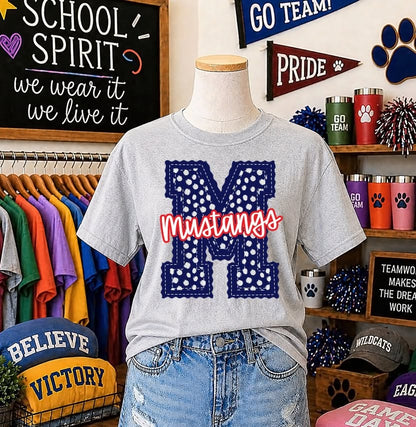 LETTERMAN STITCH INITIAL CUSTOM - DOTS