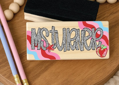 DOTS AND WAVES CLIPBOARD, BANNER AND ERASER MIX & MATCH SET