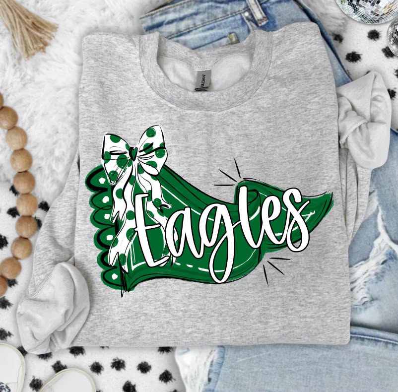 PENNANTS AND BOWS MASCOT CUSTOM - SCRIPT LETTERING