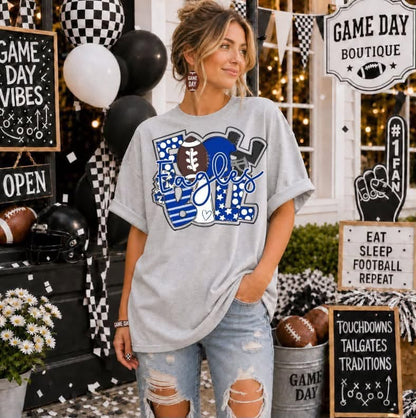 FOOTBALL WORD ART MASCOT CUSTOM