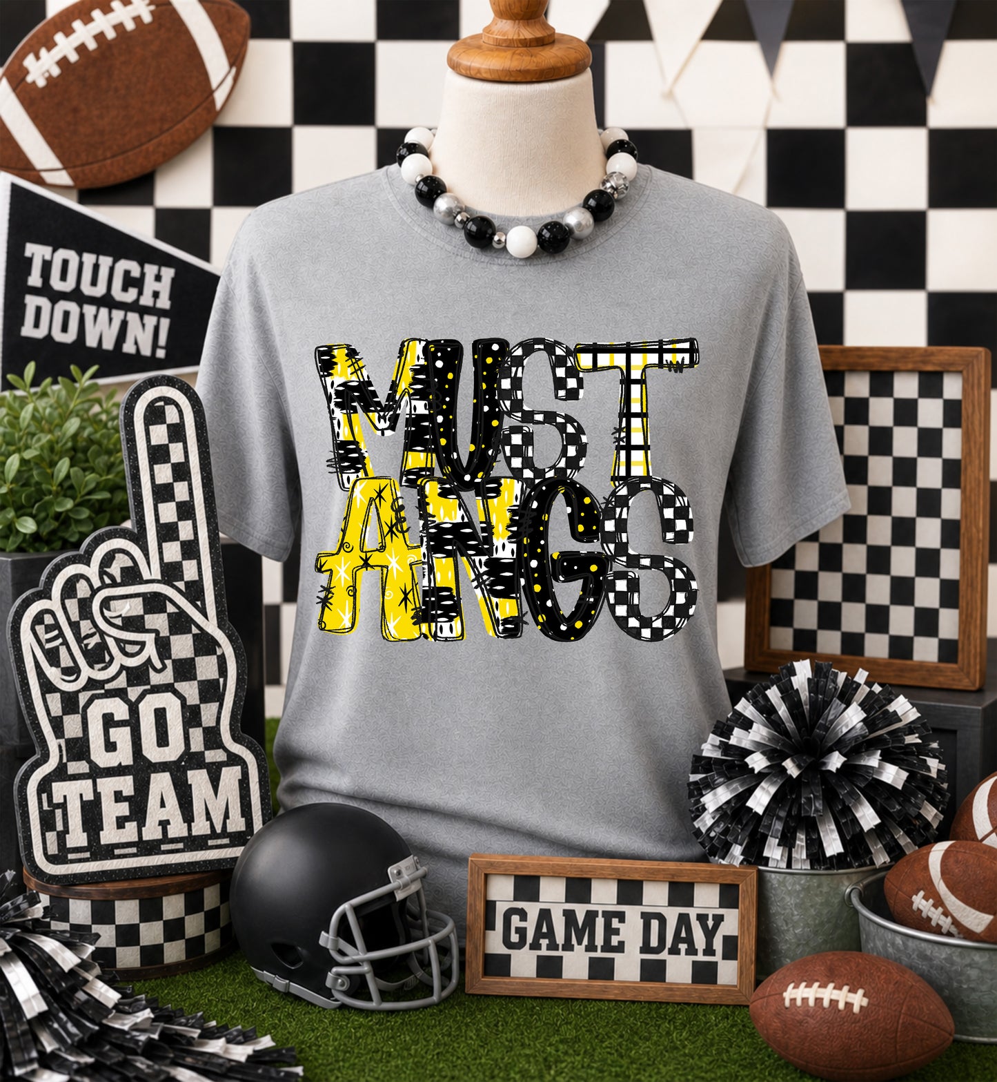 GAME DAY MASCOTS - YELLOW - CHOOSE YOUR MASCOT