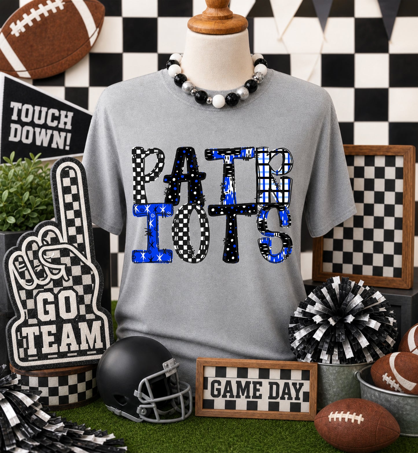 GAME DAY MASCOTS - BLUE - CHOOSE YOUR MASCOT