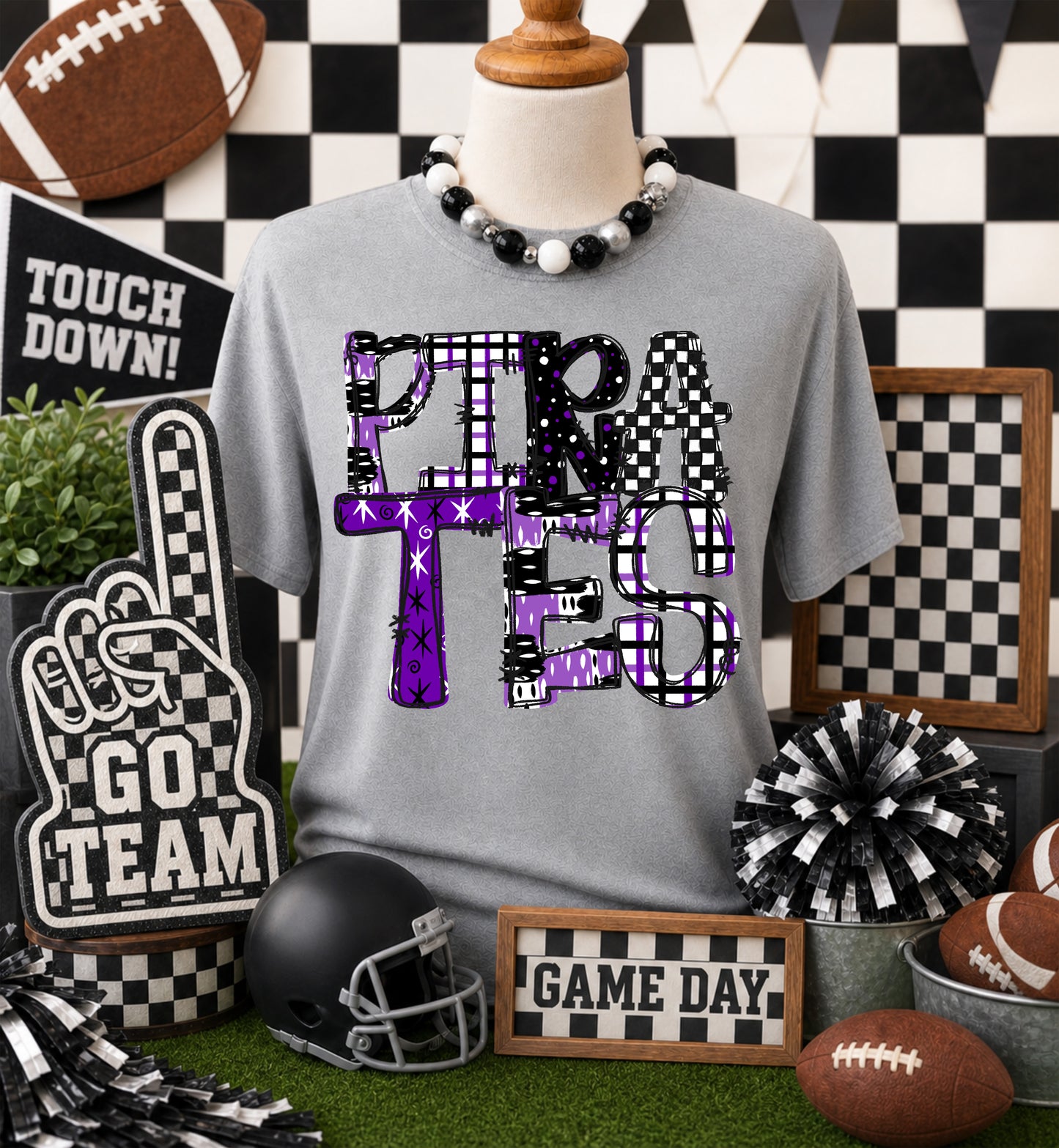 GAME DAY MASCOTS - PURPLE - CHOOSE YOUR MASCOT