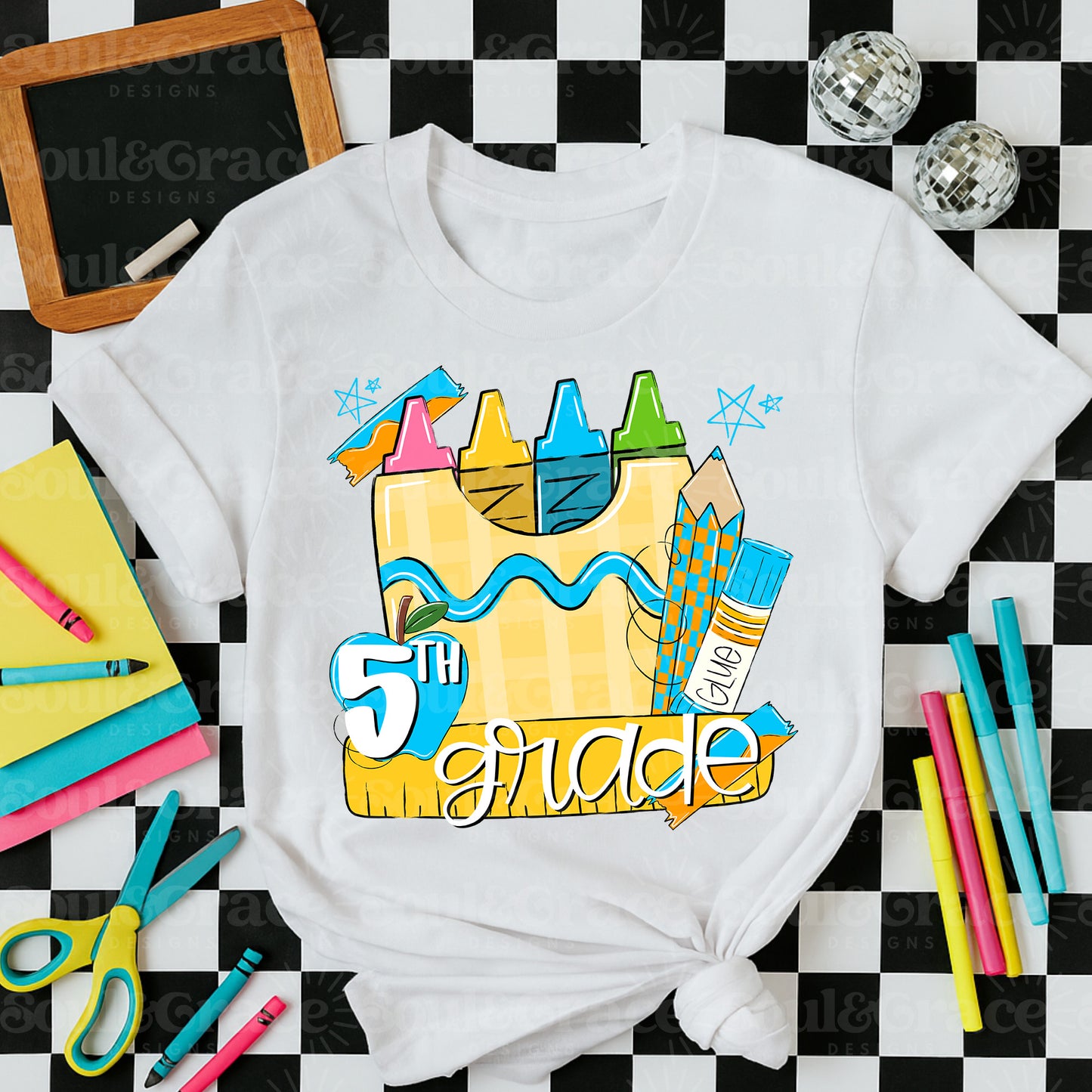 BACK TO SCHOOL BLUE 5TH GRADE