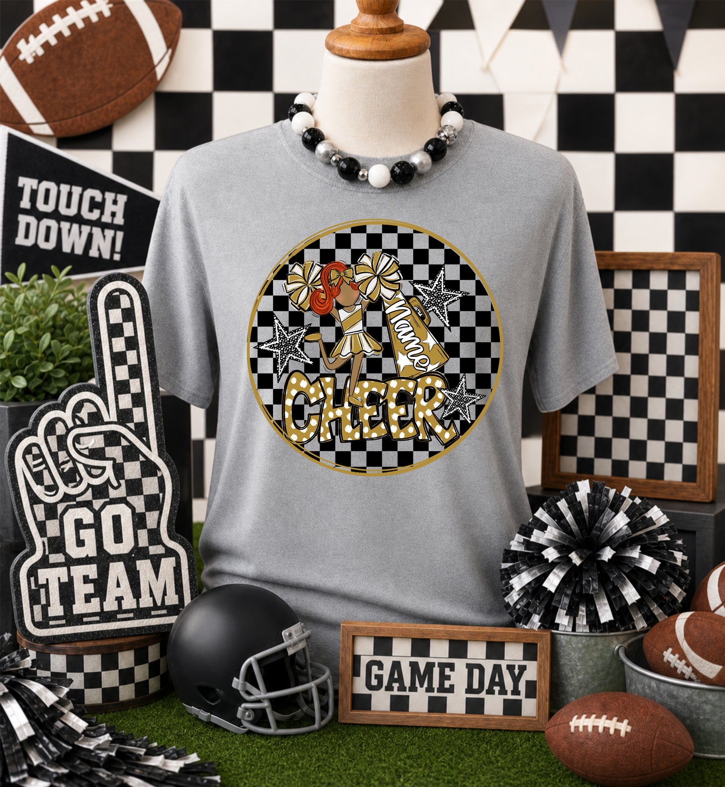 CHEERLEADER BAG TAGS - GOLD BUNDLE