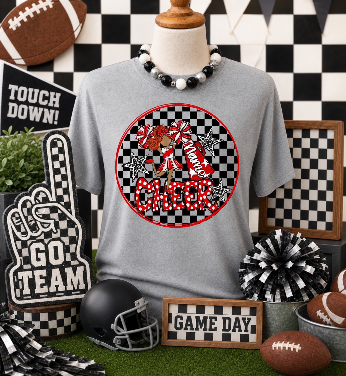 CHEERLEADER BAG TAGS - RED BUNDLE
