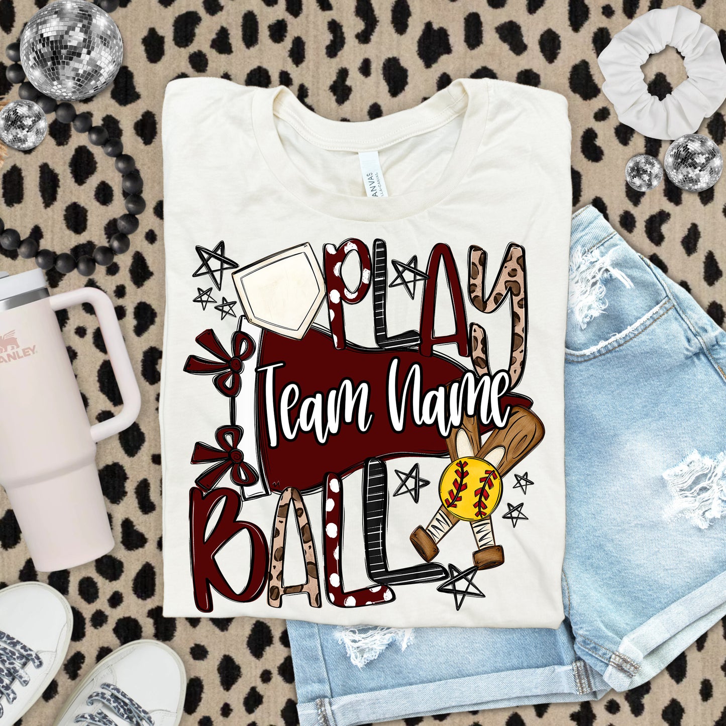 PLAY BALL - SOFTBALL - CHOOSE YOUR COLOR