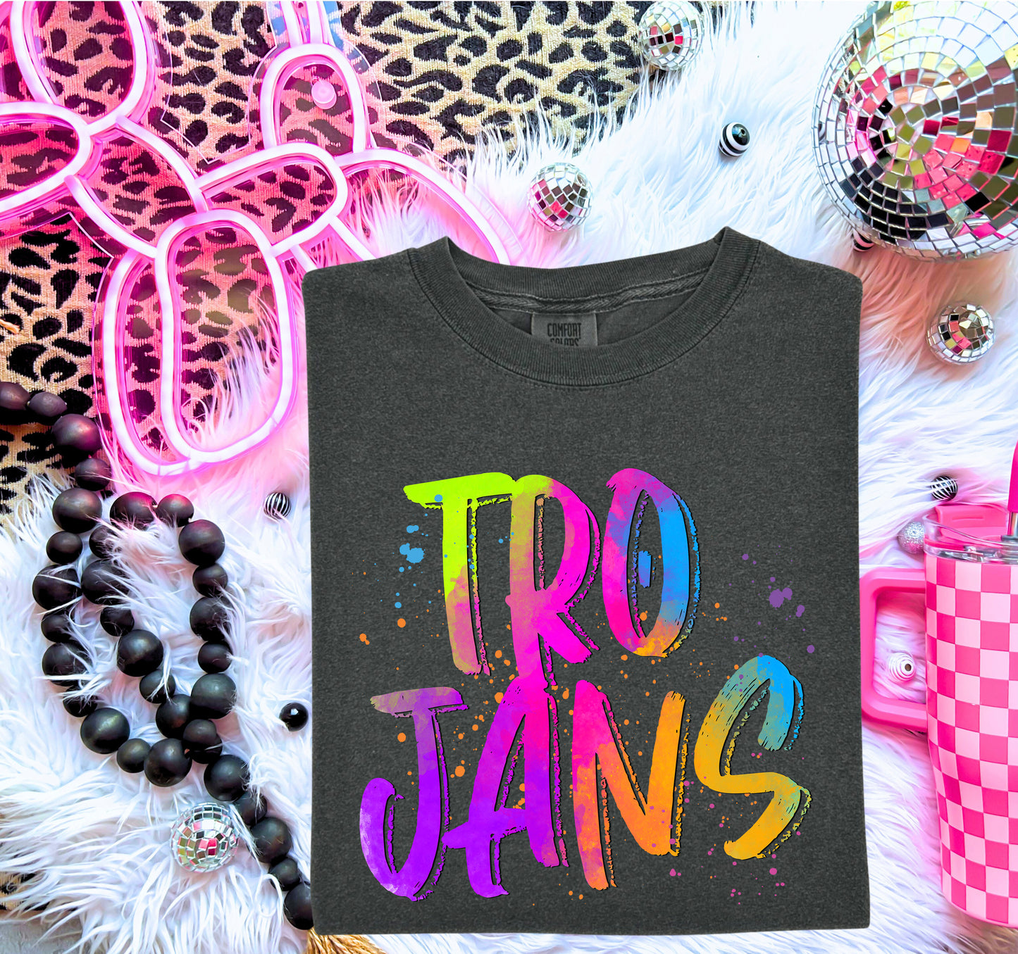NEON MASCOTS Trojans