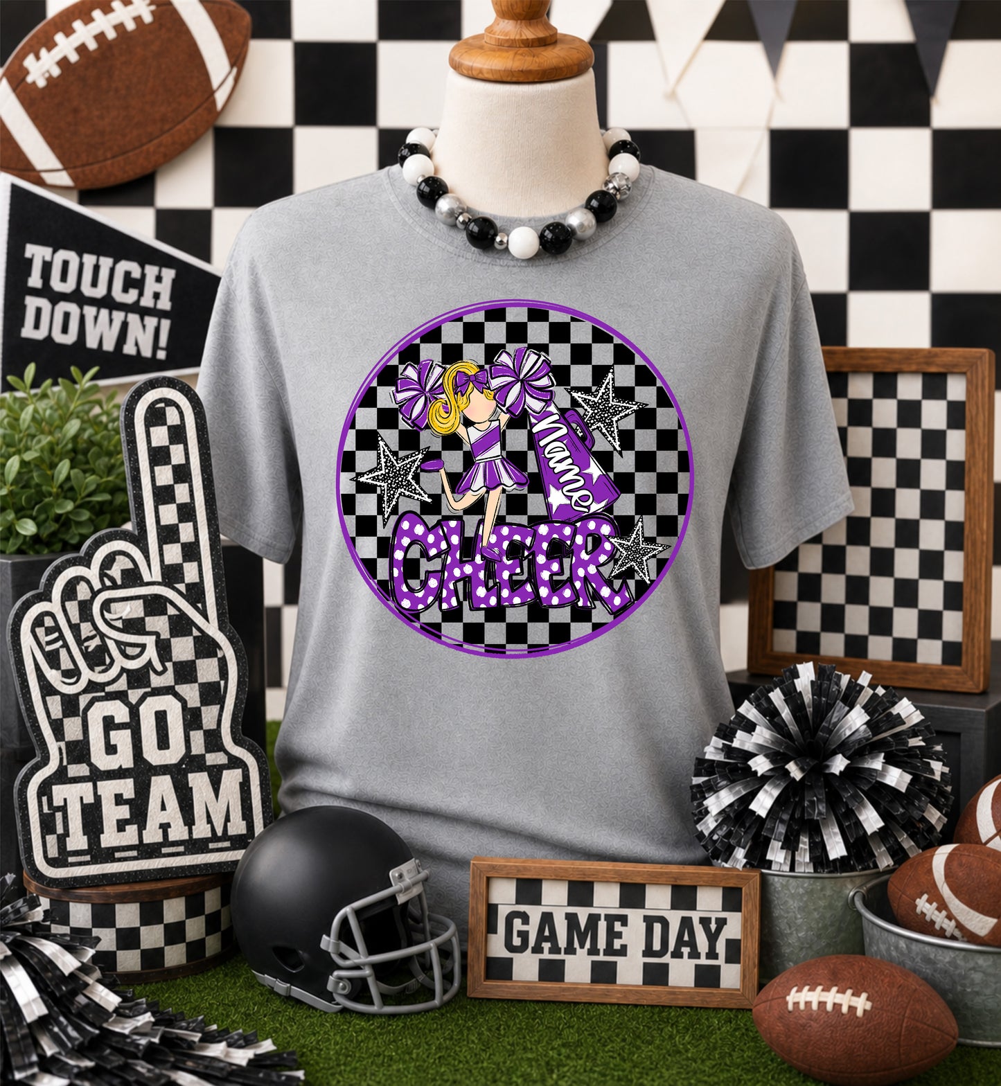 CHEERLEADER BAG TAGS - PURPLE BUNDLE