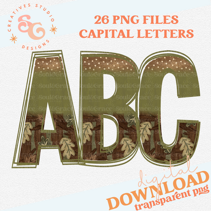 CAMO FUN GREEN TREE ALPHABET