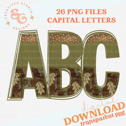 CAMO FUN GREEN TREE ALPHABET