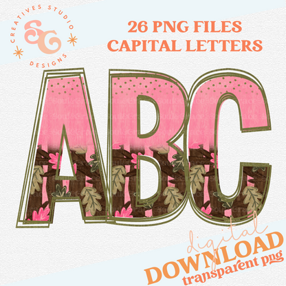 CAMO FUN PINK TREE ALPHABET