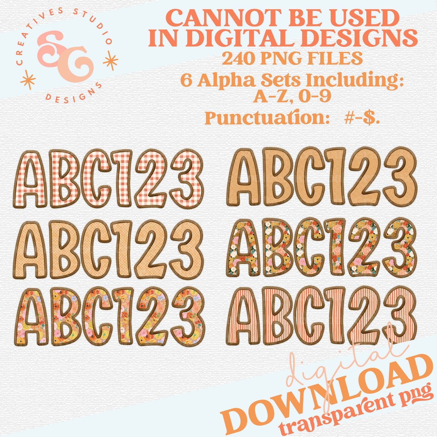 FAUX FALL ALPHABET SET