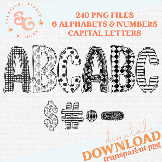 GOOD GOTH ALPHABET SET