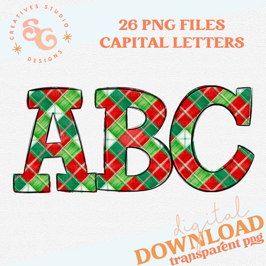 MAD FOR PLAID BRIGHTS ALPHABET