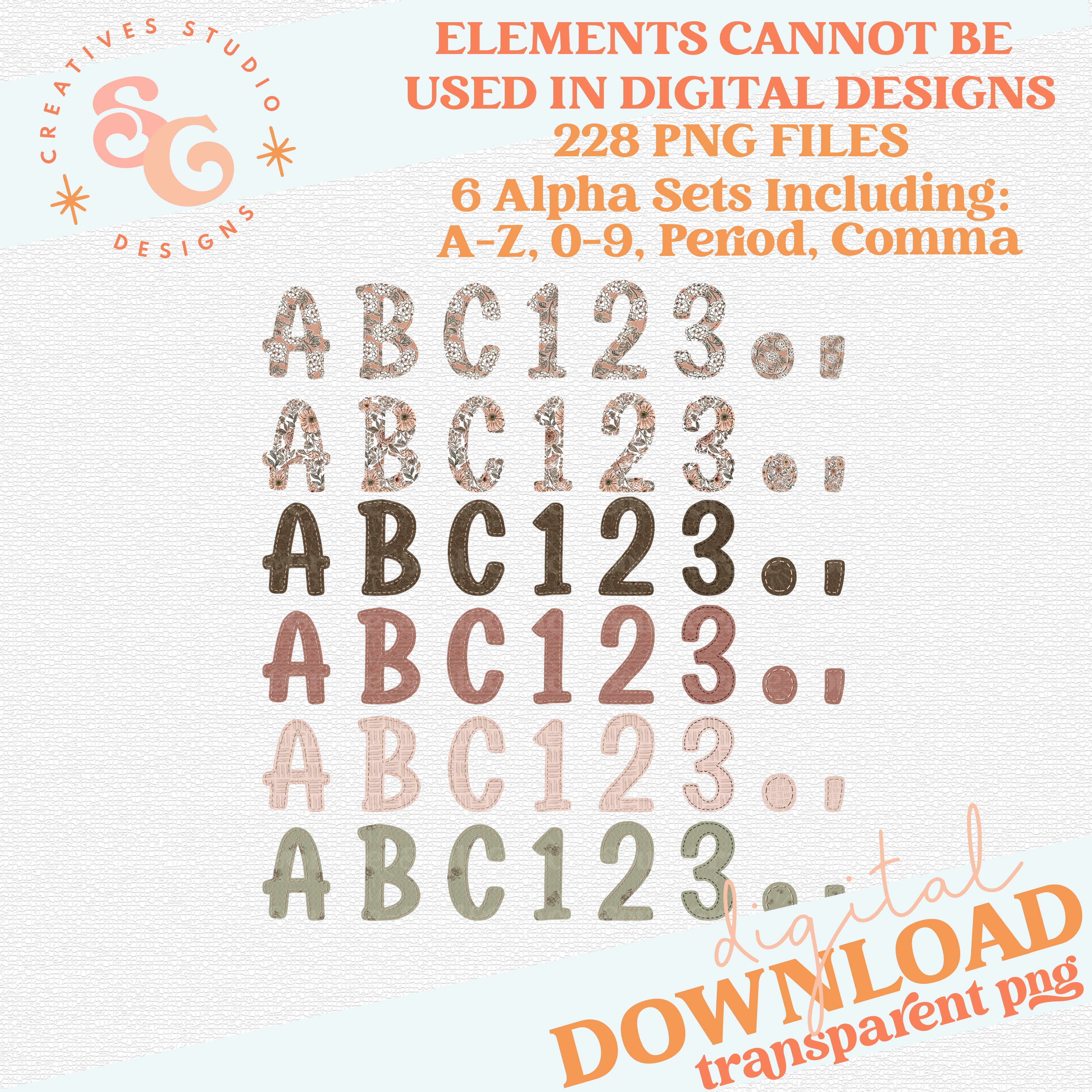 VINTAGE STITCH ALPHABET SET – Soul & Grace Designs