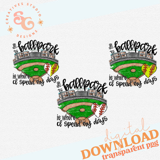 AT THE BALLPARK IS WHERE I SPEND MY DAYS  - CHOICE OF BALL