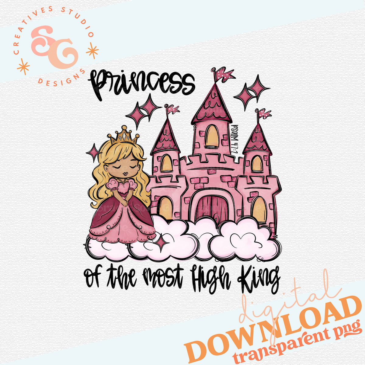 A PRINCESS OF THE MOST HIGH KING PINK BLONDE