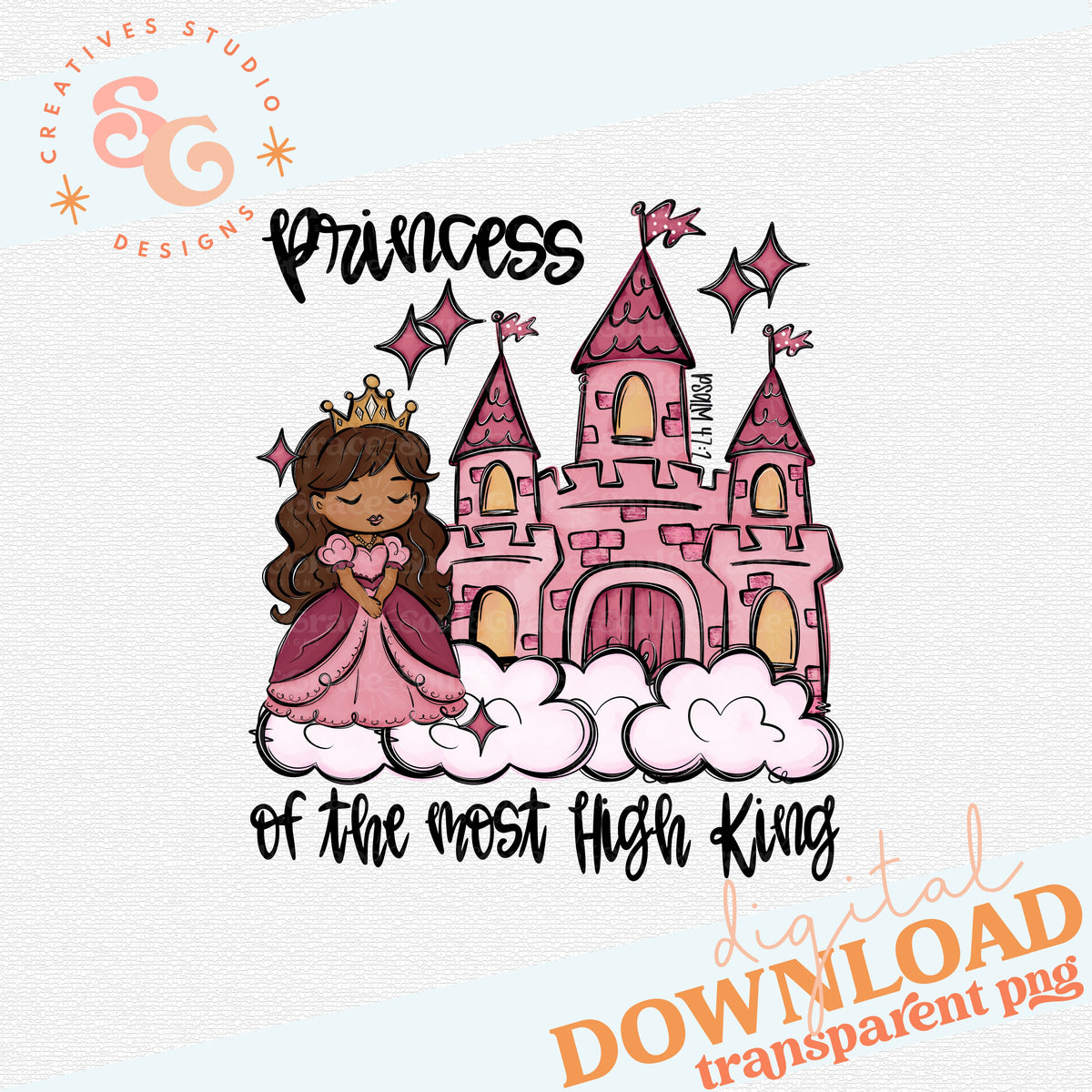 A PRINCESS OF THE MOST HIGH KING PINK BROWN