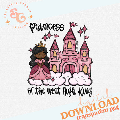A PRINCESS OF THE MOST HIGH KING PINK DARK