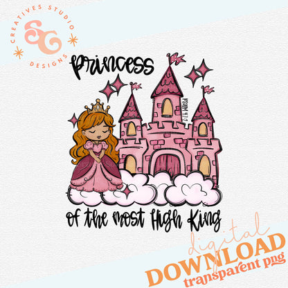A PRINCESS OF THE MOST HIGH KING PINK RED