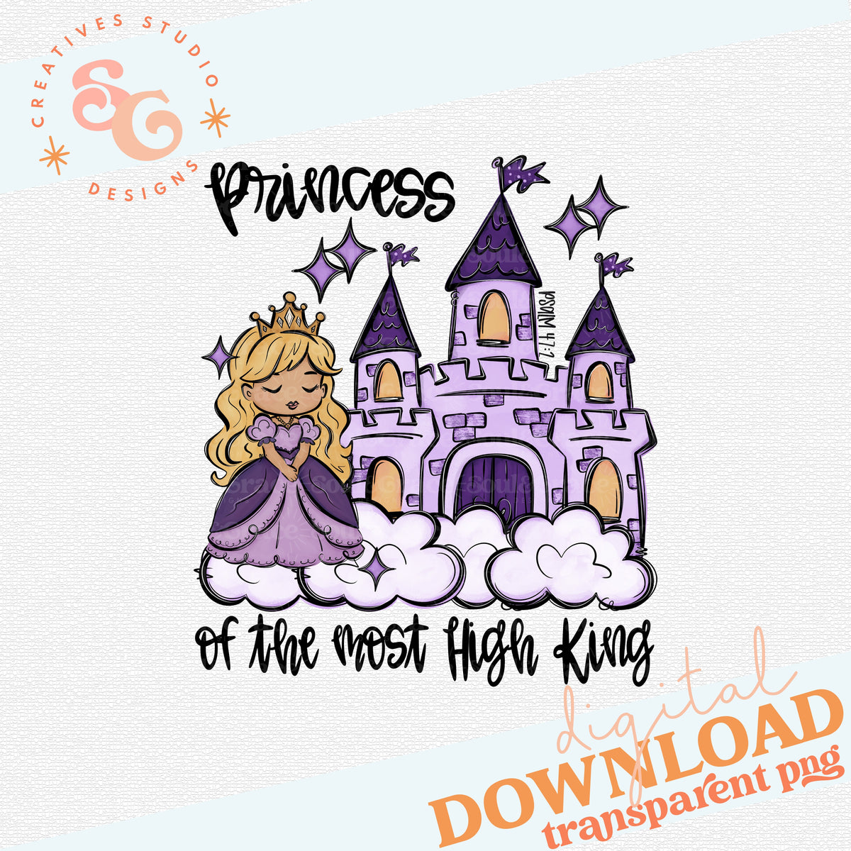 A PRINCESS OF THE MOST HIGH KING PURPLE BLONDE