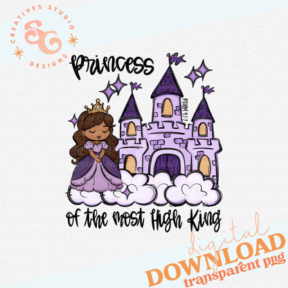 A PRINCESS OF THE MOST HIGH KING PURPLE BROWN