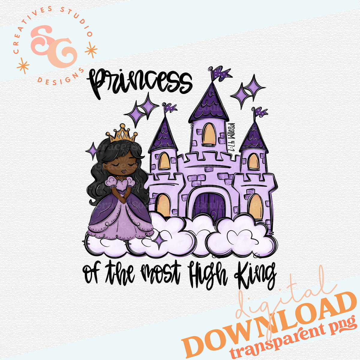 A PRINCESS OF THE MOST HIGH KING PURPLE DARK