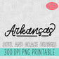 Hand Lettered Arkansas