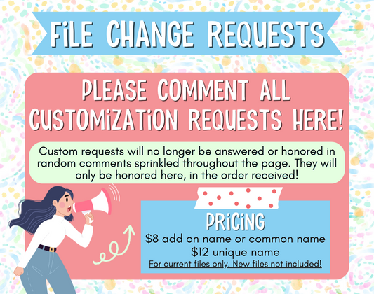 FILE CHANGE REQUESTS
