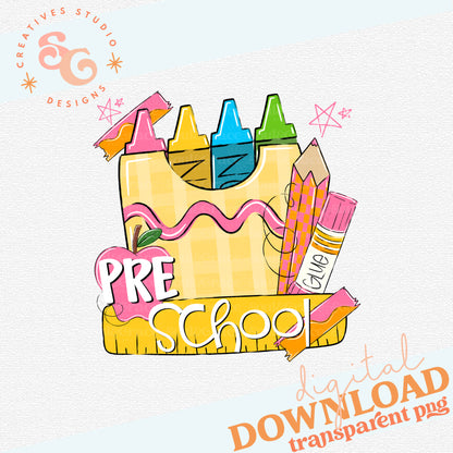 BACK TO SCHOOL PINK PRESCHOOL