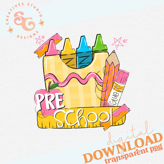 BACK TO SCHOOL PINK PRESCHOOL