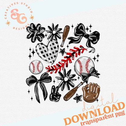 BLACK PLAY BALL COLLAGE BASEBALL