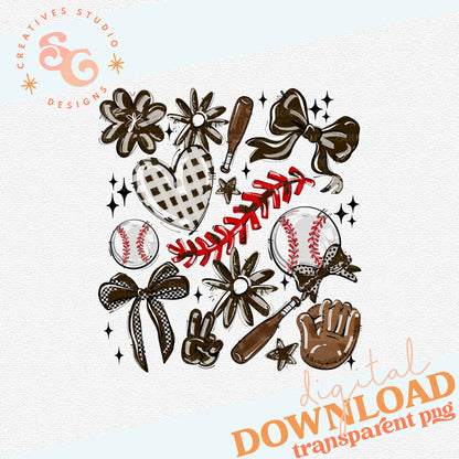 BROWN PLAY BALL COLLAGE BASEBALL