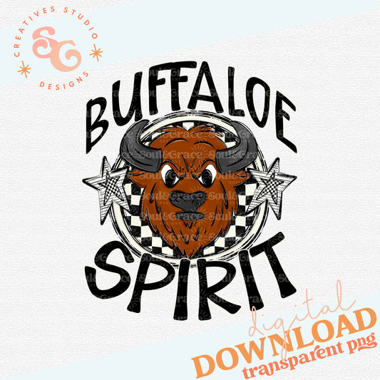 BUFFALOE MASCOT SPIRIT