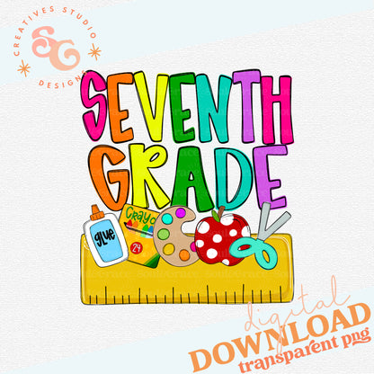 Back to School Name Plate SEVENTH GRADE