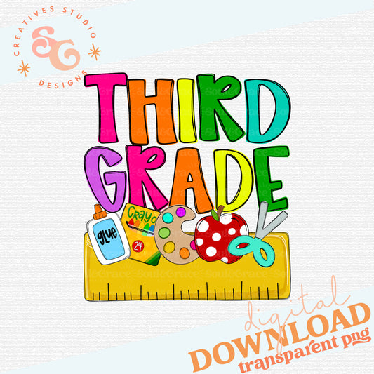 Back to School Name Plate THIRD GRADE