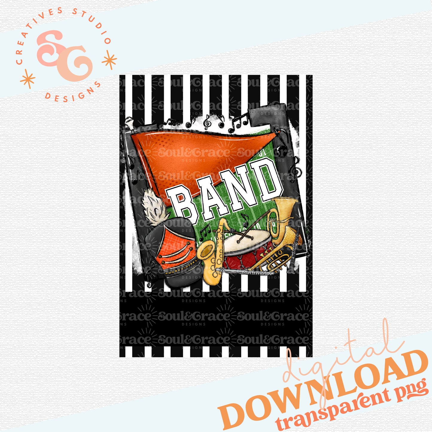 Band Pennant Flag - Orange