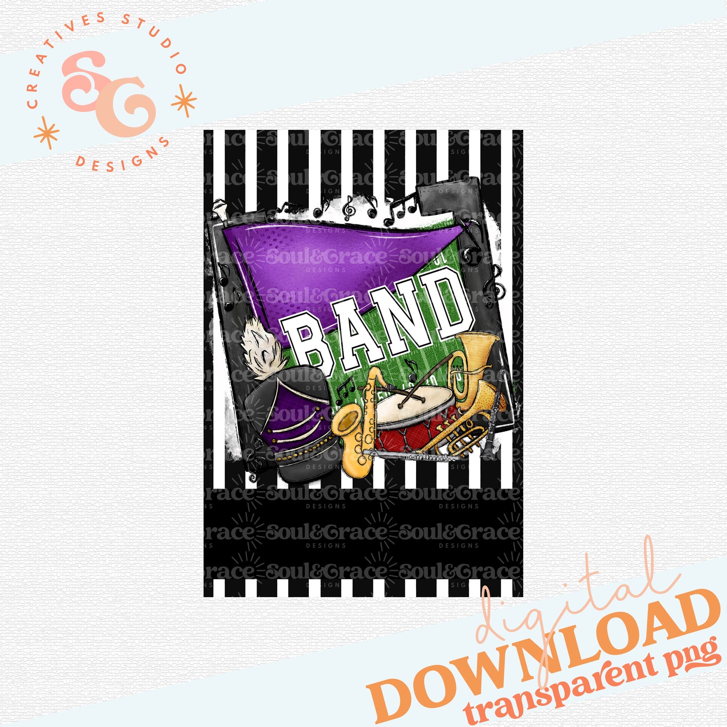 Band Pennant Flag - Purple