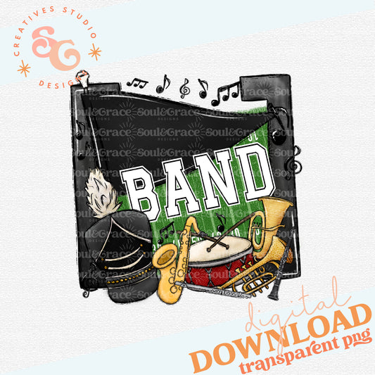 Band Pennants Black