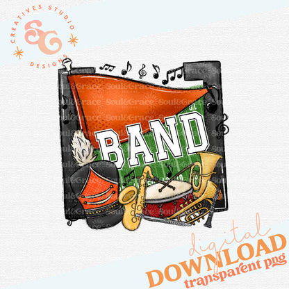 Band Pennants Orange