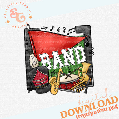 Band Pennants Red