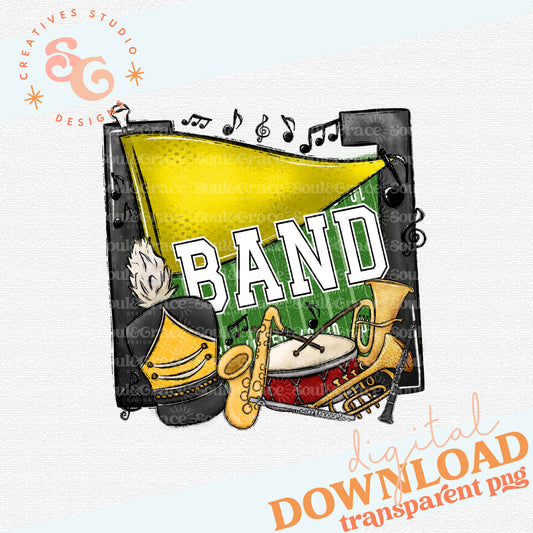 Band Pennants Yellow