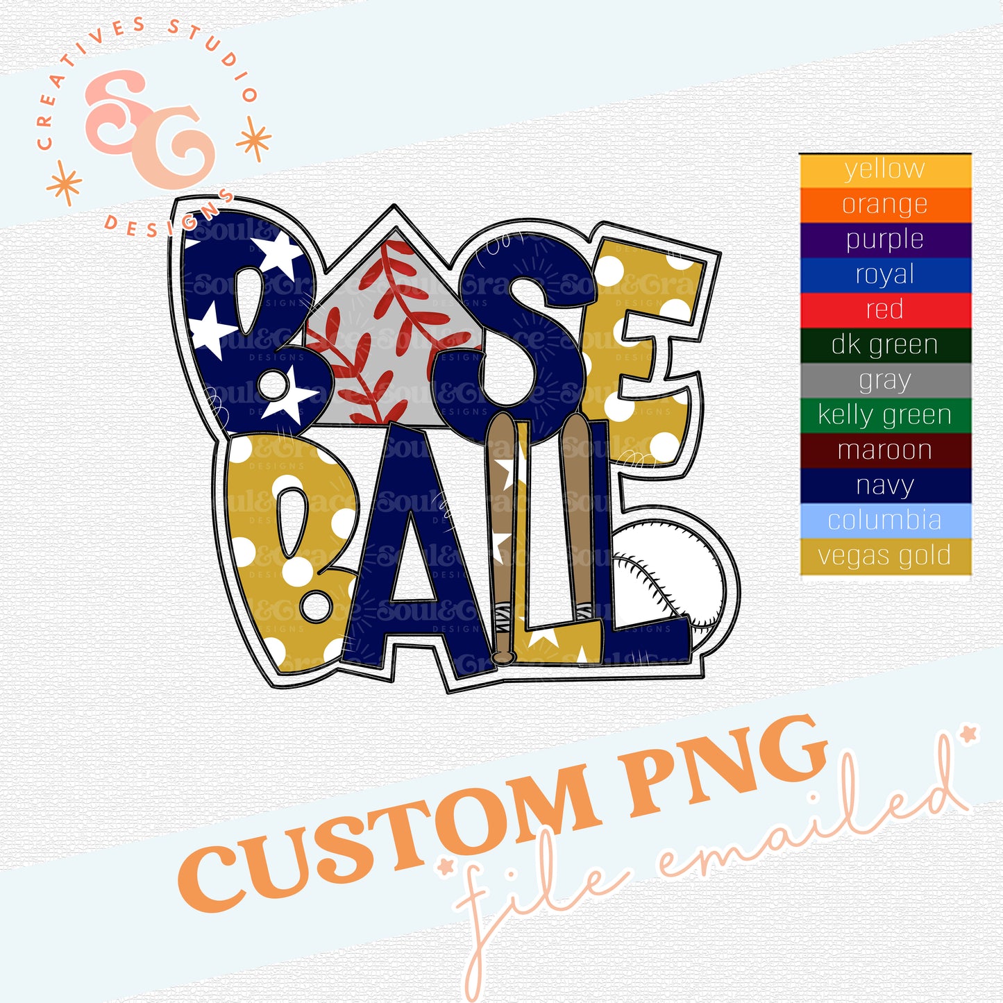 BASEBALL WORD ART CUSTOM