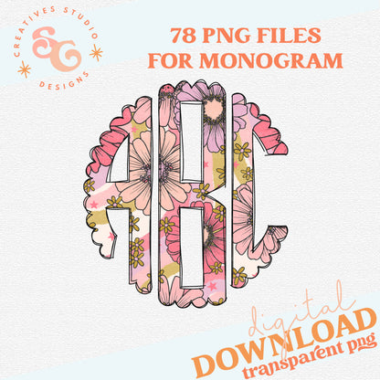 BLOOMS MONOGRAM