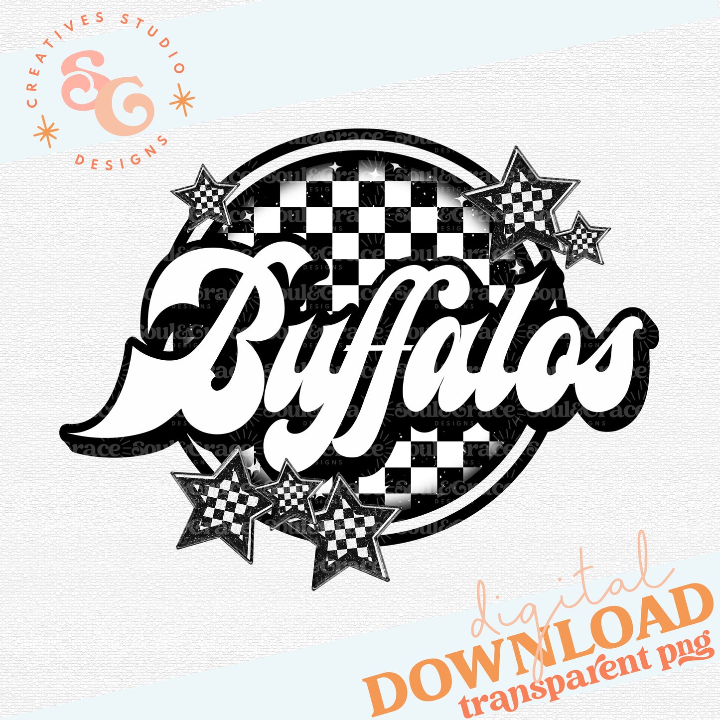 Buffalos Checker Mascots